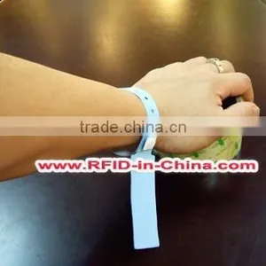 Factory Price RFID Canada Festival Party Wristband/Bracelets,13.56MHz Tag-it 2048 RFID Wristband thumbnail-3