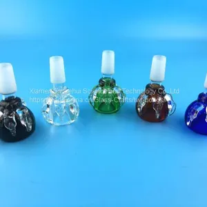 2017 Newest Dragon Claw Bowl Thick Colorful Male Glass Bowl Piece Joint 14.4mm for Glass Bongs Water Pipes thumbnail-1