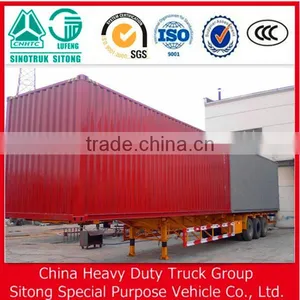 Side Curtain Semi Trailer Enclosed Cargo Trailer Box Trailer for Sale thumbnail-2