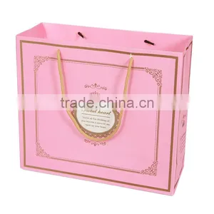 Gift Promotional Packaging Paper Bags With Cotton Handle thumbnail-3
