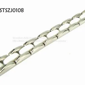 Customized Black Titanium Steel Bracelet Personality Laser Logo thumbnail-3