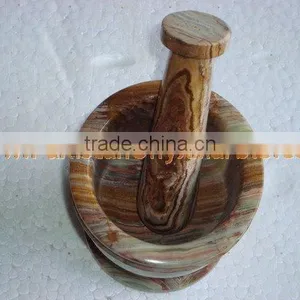 PAKISTAN SUPPLIER WHOLESALE 2017 ONYX MORTAR AND PESTLE HANDICRAFTS thumbnail-6