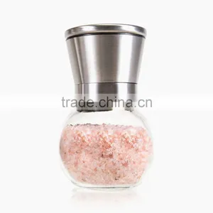 304 Stainless Steel Pepper and Salt Grinder, Spherical Glass Spice Grinder Commercial thumbnail-4