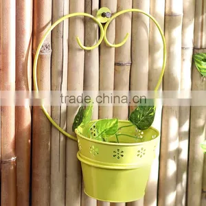 Hanging Wrought Flower Pots Metal Planters thumbnail-1