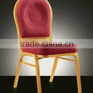 Wholesale Red Golden 5 Star Aluminum Banquet Hall Chair LQ-QL2022RG thumbnail-1