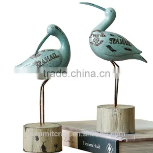 Resin Blue Seagull Figurine Decoration Seagull Craft thumbnail-4