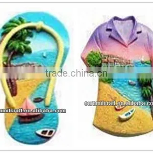 Custom Bahamas Souvenirs(Flip Flops or T-shirt Shaped)for Fridge Magnet thumbnail-1