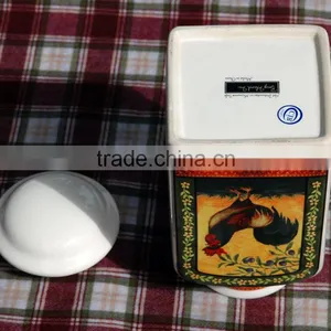 Canister, Ceramic Canister, Canister With Iron Seal thumbnail-6
