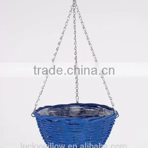 Natural Garden Wicker Hanging Flower Baskets thumbnail-1