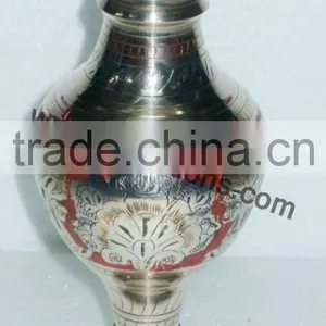 Small Wedding Table Metal Vase / Unique Wedding Table Vases thumbnail-4