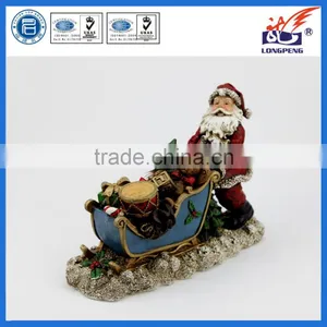 Polyresin Led Santa Claus Figurine With Gifts thumbnail-1