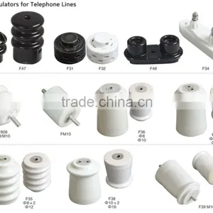 F-48 Porcelain Electric Fence Pin Insulator for Telephone Line thumbnail-3