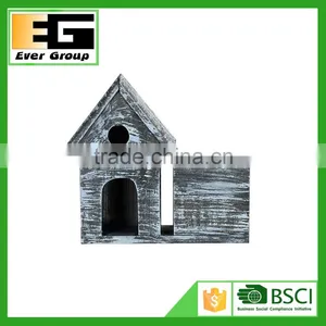 Gray Square Wooden Design Garden Flower Pot thumbnail-1