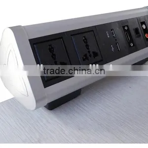 Surface Mount Electrical Outlet Desktop Socket /office Desk Power Outlets thumbnail-2