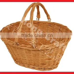 Eco-friendly Willow Basket With Handle thumbnail-2