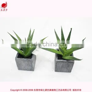 Wholesale Mini Succulent Potted Artificial Mini Aloe Green Aloe Artificial Plant thumbnail-4