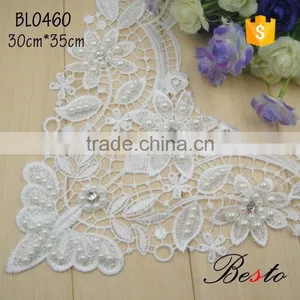 Exquisite Workmanship Lace Applique for the Wedding Dress thumbnail-2