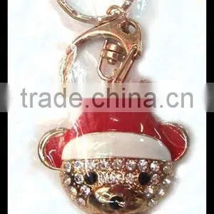 2012 New&Fashion Christmas Craft Lovely Bear Pendant Alloy Keychain thumbnail-1