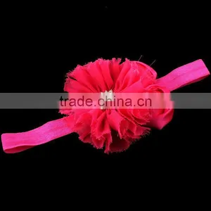 Chiffon Flower and Satin Rose Flower Headband for Kids Hair Accessories thumbnail-4