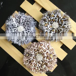 Animal Chifon Flower With Rhinestone in Center for Kids Hair Accessories thumbnail-1