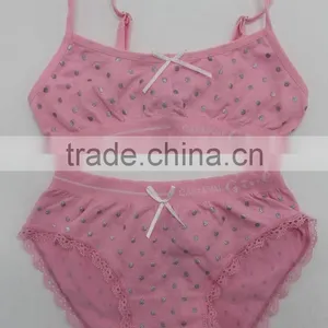 High Quality Children Bra Set Seamless Kids Fashion Bra and Panty Set thumbnail-3