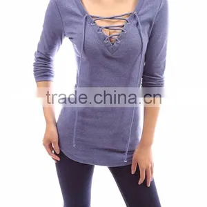 2016 Colorful v Neck Sex Women Clothing With Long Sleeve thumbnail-4