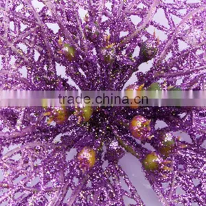 10cm Artificial Christmas Flowers, Christmas Garlands Rattan Christmas Tree Decorations thumbnail-6