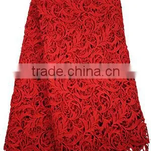 100% Cotton Textile Guipre Lace Fabric Embroidery African Lace Fabrics thumbnail-5