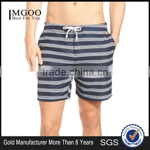 Custom Made Pattern Stripe Volley Swim Trunks Global Appeal Adult Swim Shorts Boy's Swim Trunks With Care Label thumbnail-1