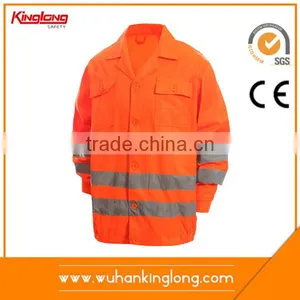 Good Service Polycotton Safty Jacket With Reflective Tape for Workwear thumbnail-1