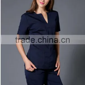 2016 Chinese Factory Competitive Price Wholesale Hospital Clothing Nurse Uniform thumbnail-3