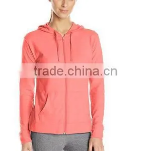 Full Zip Tracksuit 100% Cotton Cheap Hoodies for Women thumbnail-1
