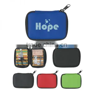 "Sew" Handy Deluxe Sewing Kit - Features a Compact Case With Zipper Closure and Comes With Your Logo thumbnail-1
