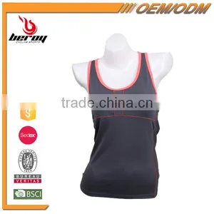 BEROY Fashion Ladies Yoga Wear Clothing, Sexy Body Fitness Tank Tops thumbnail-1