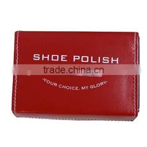 2015 Fashionable Red Square Leather Shoe Polish Set/Shoe Care Kit Factory thumbnail-4