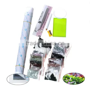 Square White Horse Pattern Cotton Embroidery Rhinestone DIY Kit Diamond Painting thumbnail-2