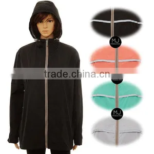 China Factory Windproof Hood Womens Rain Coat thumbnail-1