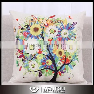 Wholesale Monogram Tree Printed Cushion Cover Pillowcase thumbnail-2