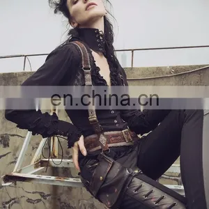 Gothic Longsleeve Blouse With Collar thumbnail-3
