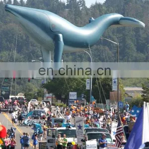 New Style and Hot Sale Inflatable Blue Whale thumbnail-1