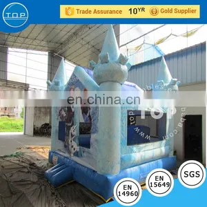 Small Indoor Inflatable Snow World Air Jumper Inflatable Mini Snow Castle Jumpers thumbnail-1