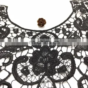 OLN14768 OLN14768 Elegant Black Neck Lace Design Ladies Suit Chemical Neck Design Lace thumbnail-4