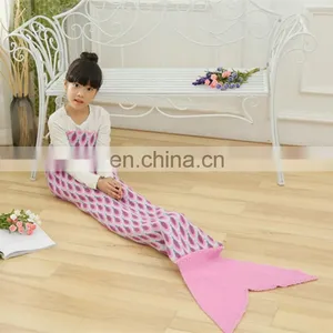 Fashion Home Blanket Kid's Warm Mermaid Tail Blanket thumbnail-4