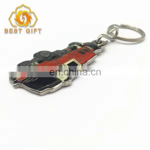 Soft Enamel Car Shape Zinc Alloy Keychains With Ring thumbnail-2