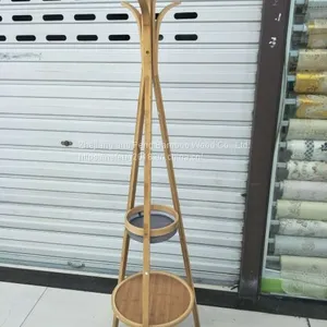 2018 New Triangular Coat Rack, Bamboo Green and Environmentally Friendly. thumbnail-3