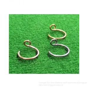 New Hot Money Puncture Stainless Steel Insert Drill Nail, Foreign Trade Jewelry Earrings, Titanium Steel Nose Ring Manufacturer Wholesale thumbnail-2
