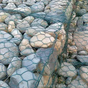 Low Price Hot Dipped Galvanized 8x10cm Heavy Hexagonal Gabion Wire Mesh for Retaining Walls thumbnail-3