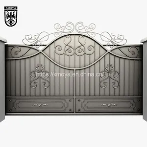 Wrougnt Iron Driveway Gate Designs thumbnail-1
