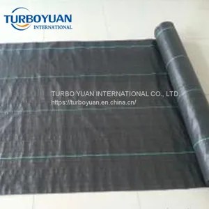 UV Resistant Anti Root Grass Control Fabric Cloth / PP or PE Weed Barrier Mat thumbnail-2