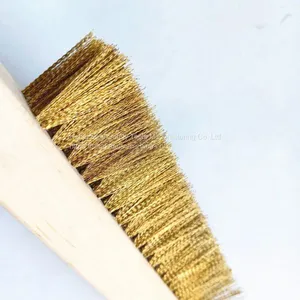 Anti Spark Hand Tools Brass Brush With Wood Long Handle thumbnail-5
